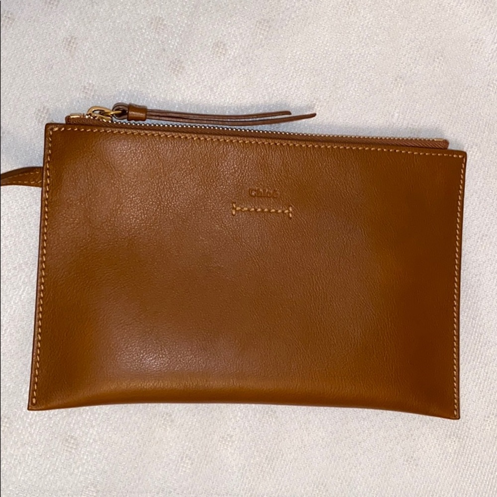 🆕 CHLOÉ Vick Caramel Leather Tote - Picture 13 of 16